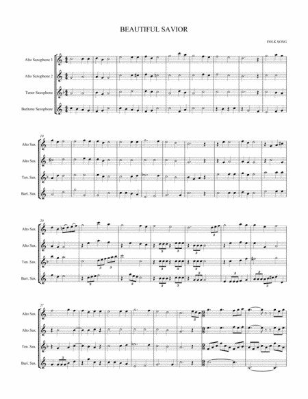 Beautiful Savior and Blessed Assurance (arr. theupperstaff.com)