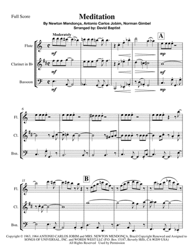 Meditation (meditacao) (arr. David Baptist)
