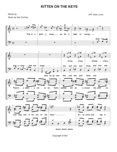 KITTEN ON THE KEYS (arr. Walter Latzko)