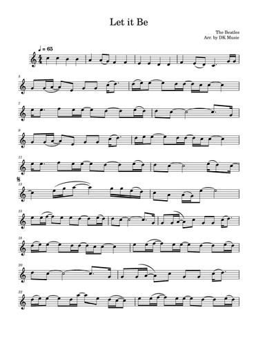Let It Be (arr. DK Music)