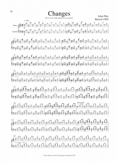 Changes for twenty nifty fingers