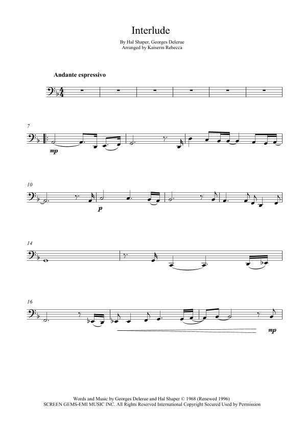 Interlude (arr. Kaiserin Rebecca)