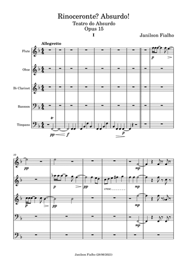 Rinoceronte? Absurdo!, Opus 15