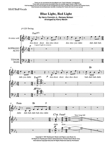 Blue Light, Red Light (arr. Kerry Marsh)
