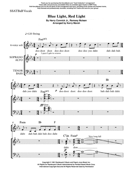 Blue Light, Red Light (arr. Kerry Marsh)