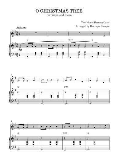 O Christmas Tree (arr. Henrique Campos)