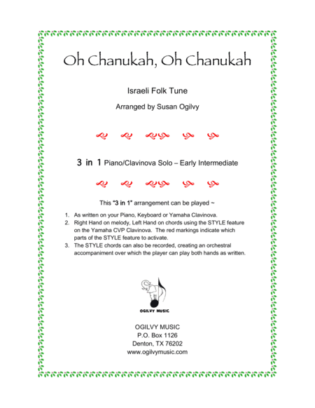 Oh Chanukah, Oh Chanukah (arr. Susan Ogilvy)