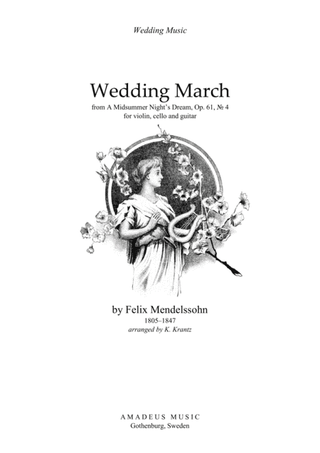 Wedding March for violin, cello and guitar (arr. Klas Krantz)
