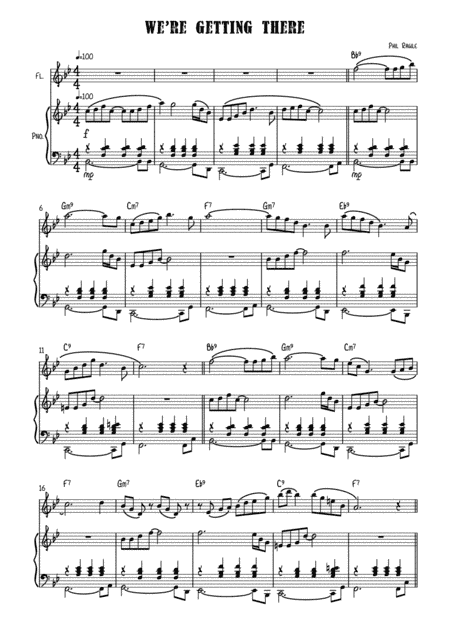 We're Getting There - Flute solo