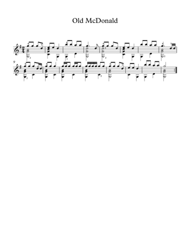 Old McDonald (arr. Milan Mitic)