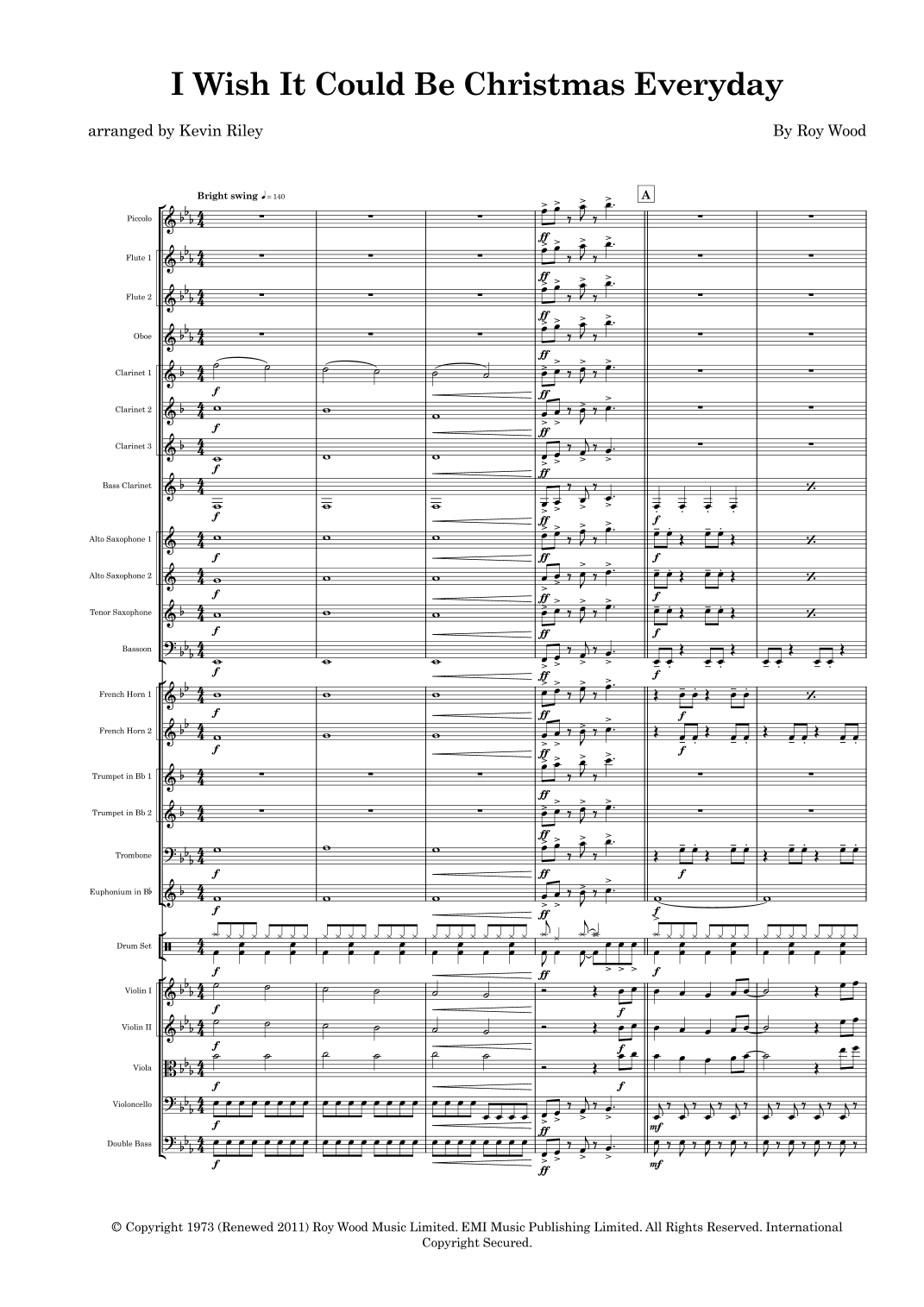 I Wish It Could Be Christmas Every Day (arr. Kevin Riley)