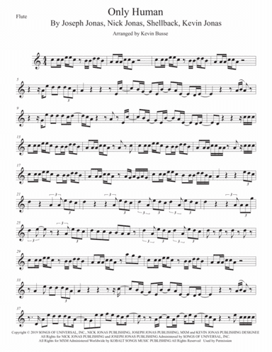 Only Human (arr. Kevin Busse)