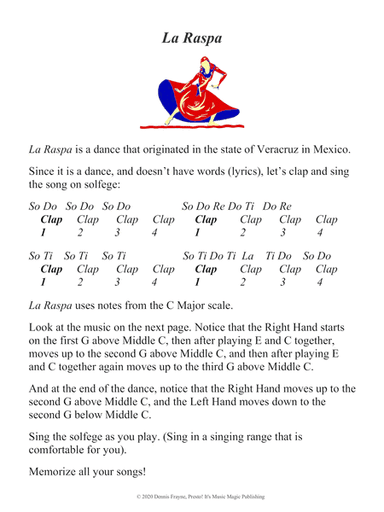La raspa (big letter notation) (arr. Dennis Frayne)