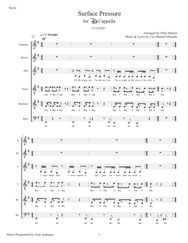 Surface Pressure (arr. Deke Sharon)