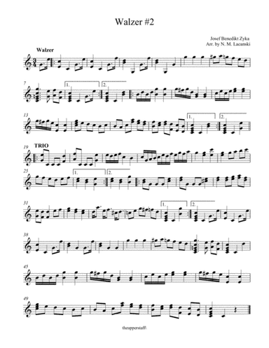 Walzer #2 (arr. Nick Lacanski)