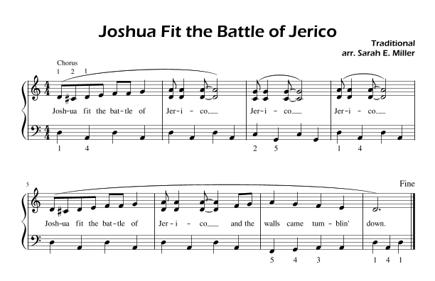 Joshua Fit The Battle of Jerico (arr. Sarah E Miller)