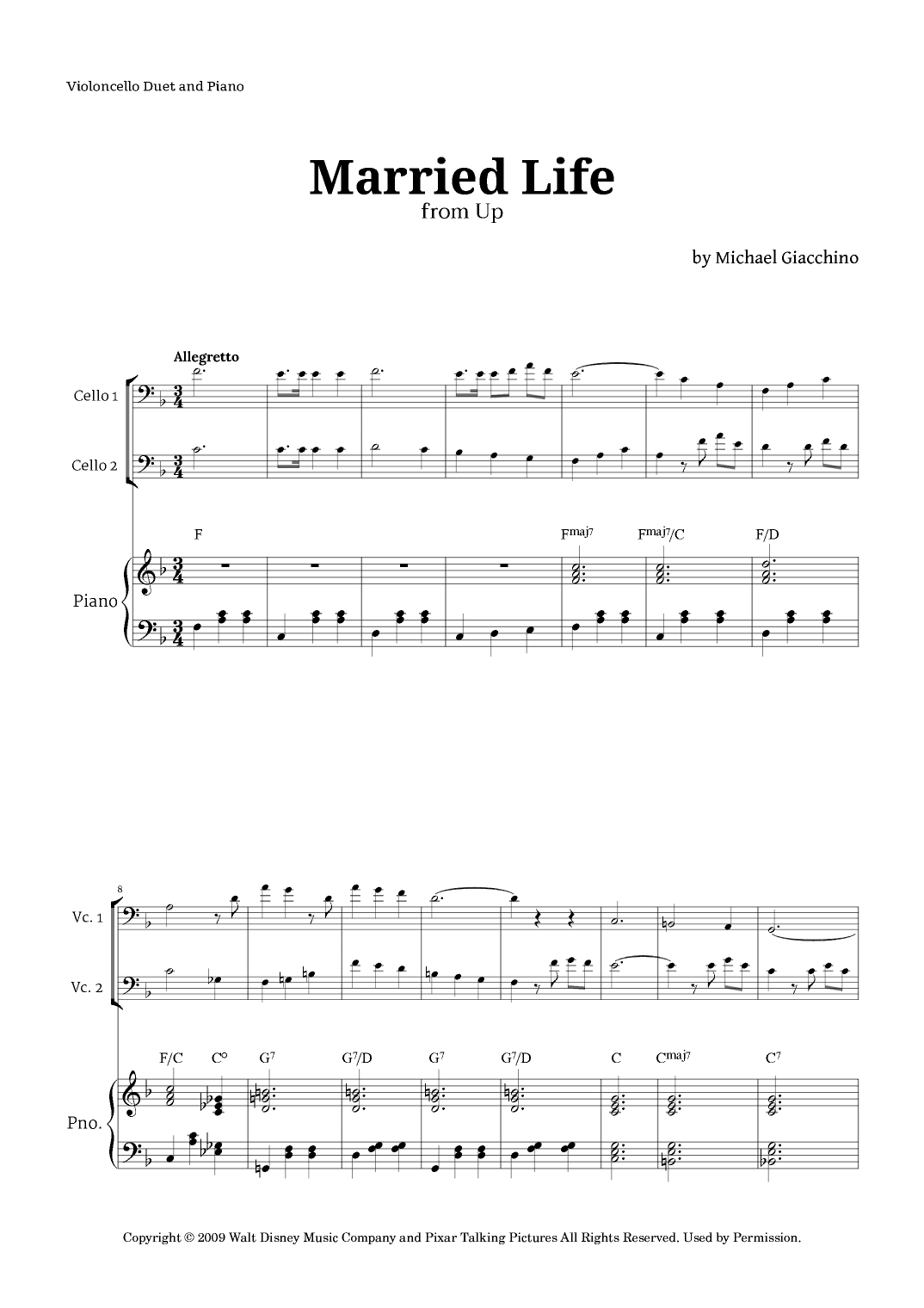 Married Life (arr. Langanho)