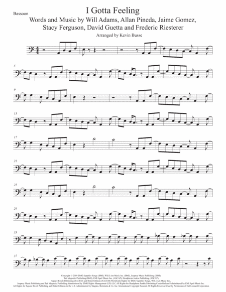 I Gotta Feeling (arr. Kevin Busse)