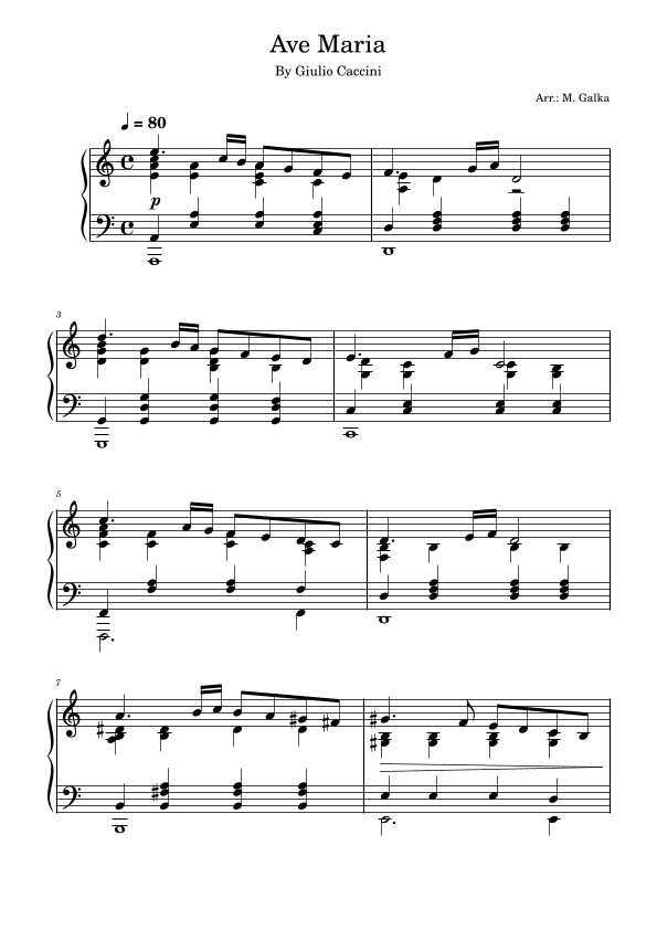 Ave Maria (arr. M. Galka)
