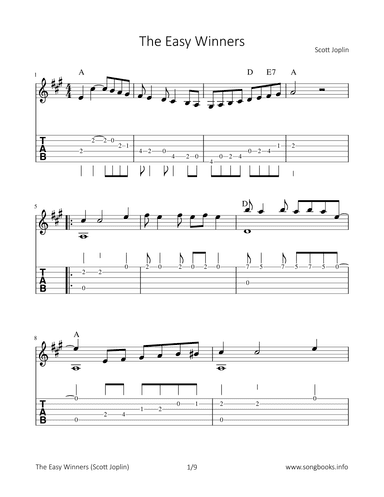 The Easy Winners (arr. Bettina Schipp)
