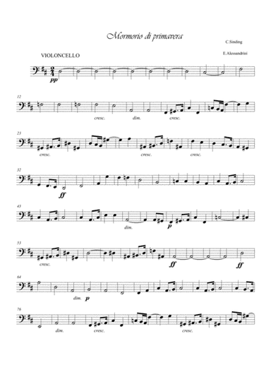 Rustle of Spring (Mormorio di Primavera) (arr. Ester Alessandrini)