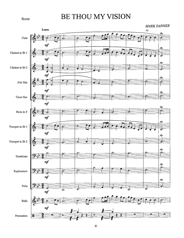 BE THOU MY VISION (arr. Mark Danner)