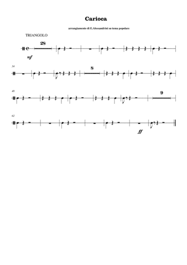 Carioca-triangolo (arr. Ester Alessandrini)