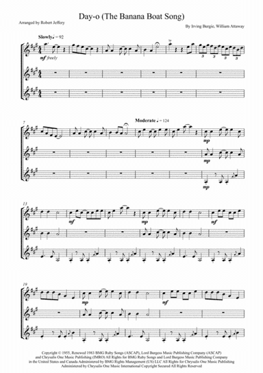 Day-o (the Banana Boat Song) (arr. Robert Jeffery)