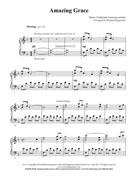 Amazing Grace (arr. Richard Kingsmore)