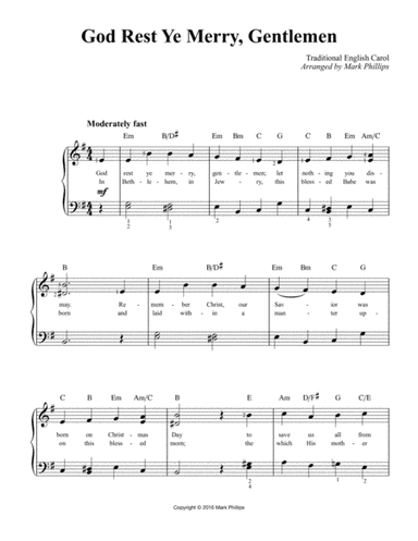 God Rest Ye Merry, Gentlemen (arr. Mark Phillips)
