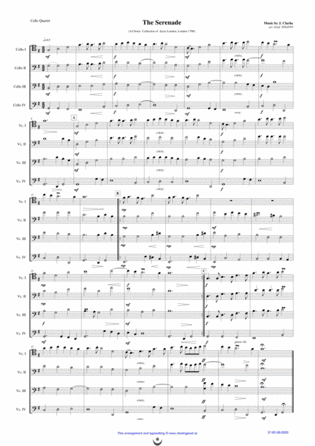 The Serenade (J. Clarke) (arr. Josef STASTNY)