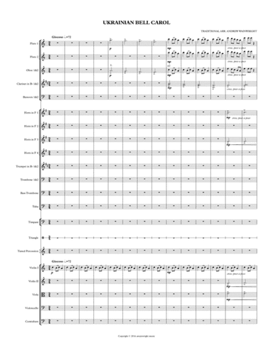 Ukrainian Bell Carol (arr. Andrew Wainwright)