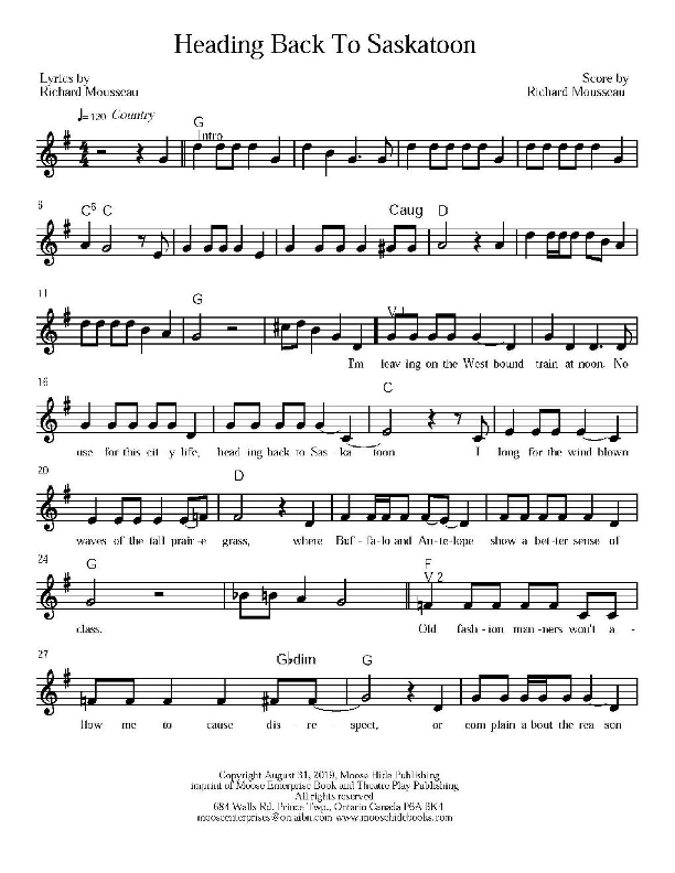 Heading Back To Saskatoon