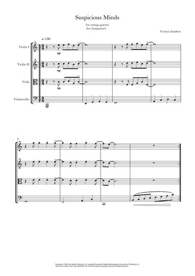Suspicious Minds (arr. Junqueira's)