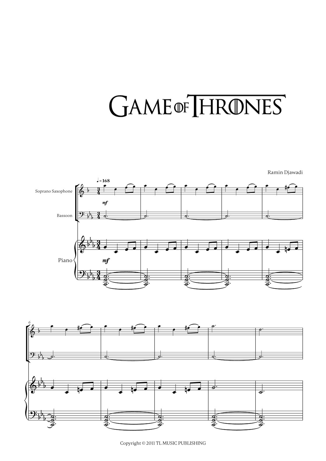 Game Of Thrones (arr. Cadenza Editions)