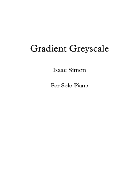 Gradient Greyscale