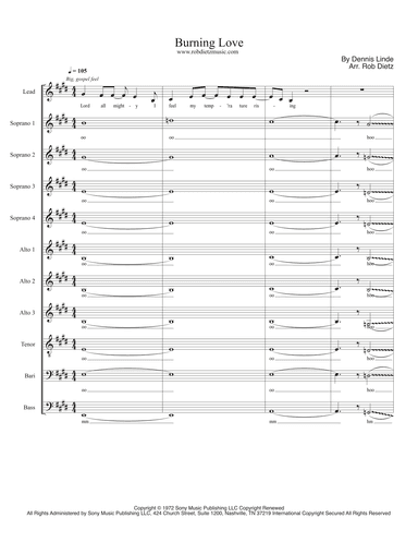 Burning Love (arr. Rob Dietz)
