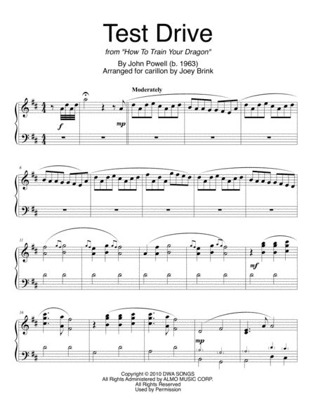 Test Drive (arr. Joey Brink)