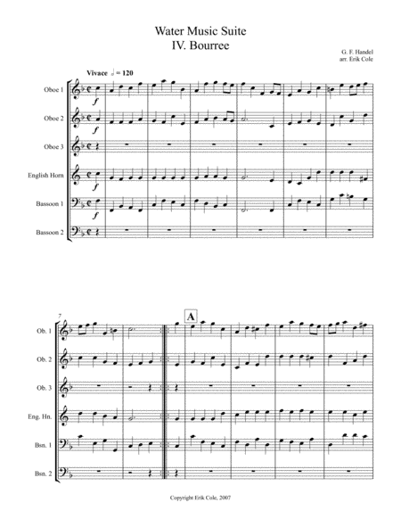 Water Music Suite, Mvt. 4 (arr. Erik Cole)