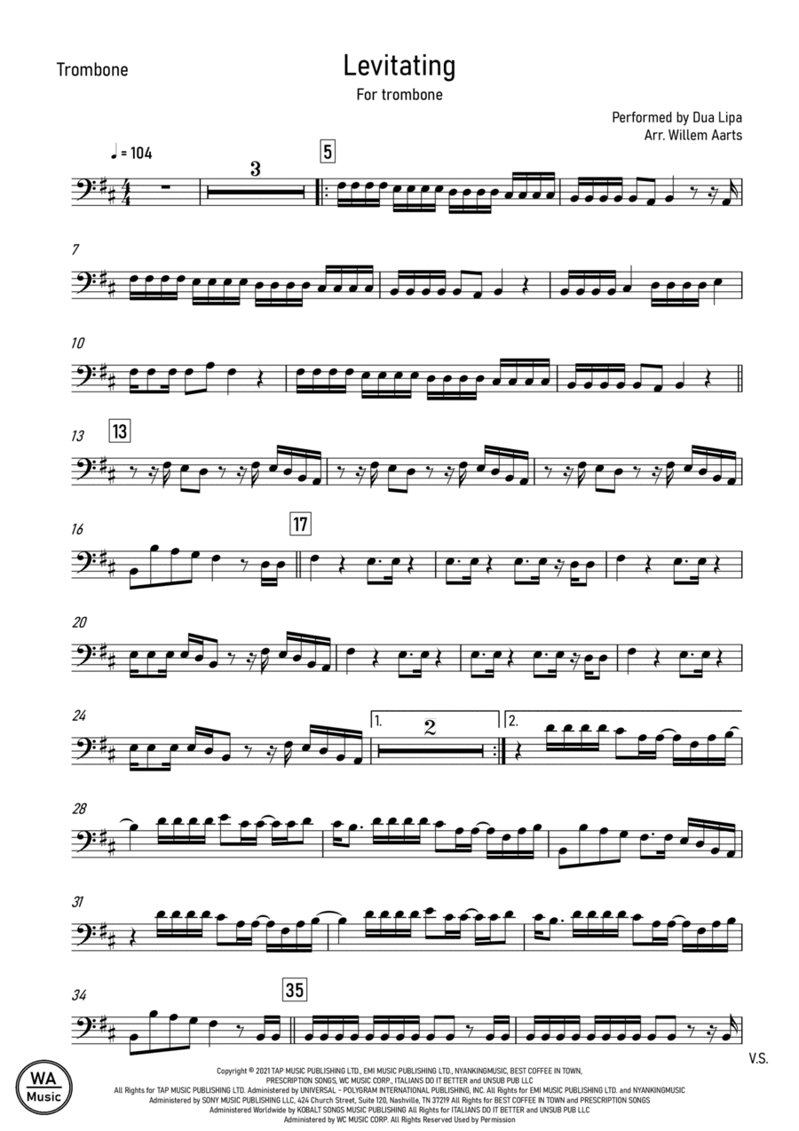 Levitating (arr. Willem Aarts)