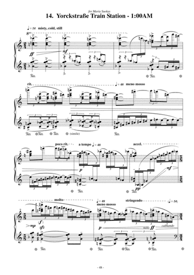 Yorckstraße Train Station – 1:00AM Berlin. - for Solo Piano [from the piano cycle The Old Phot