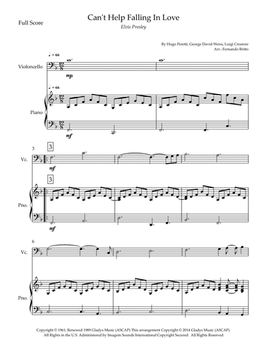 Can't Help Falling In Love (arr. Fernando Britto)