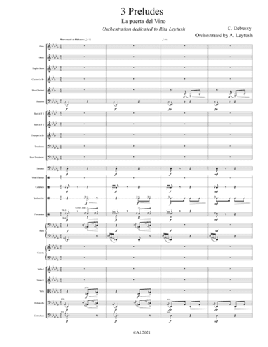C. Debussy: The Complete Preludes, #3(II), Orchestrated by A. Leytush