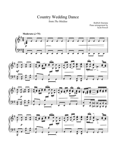 Country Wedding, from The Moldau (Solo Piano) (arr. Scott Powell)