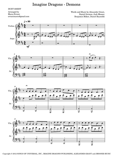 Demons (arr. Marco Errani)