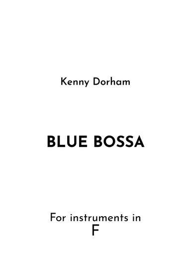 True Blue Bossa (arr. Jireh J.)