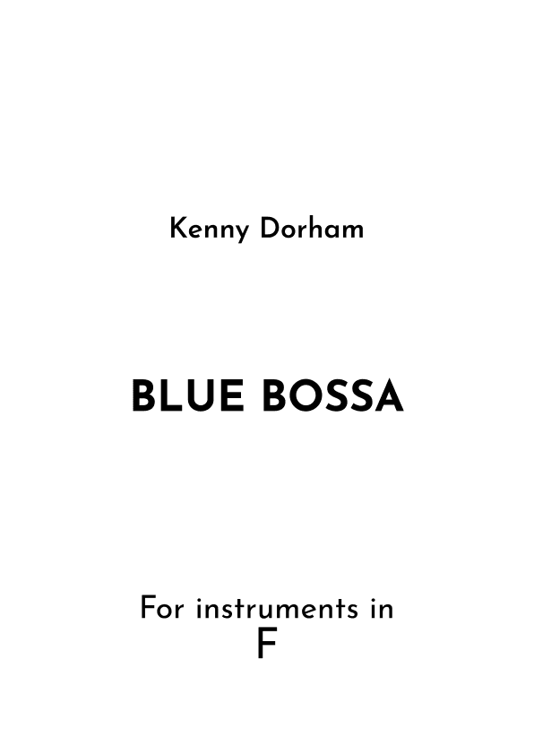 True Blue Bossa (arr. Jireh J.)