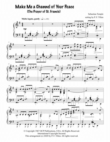 Make Me A Channel Of Your Peace (prayer Of St. Francis) (arr. P. F. Tillen)