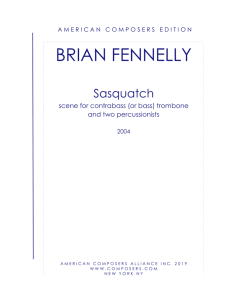 [Fennelly] Sasquatch