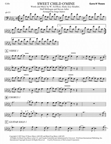 Sweet Child O' Mine (arr. Jorge Juárez)